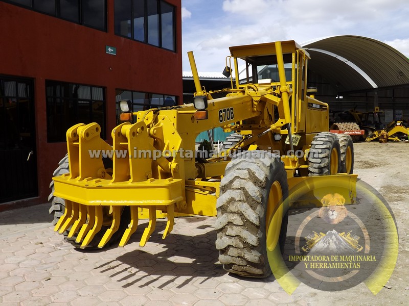 motoniveladora o motoconformadora john deere 670b cabina y ripper