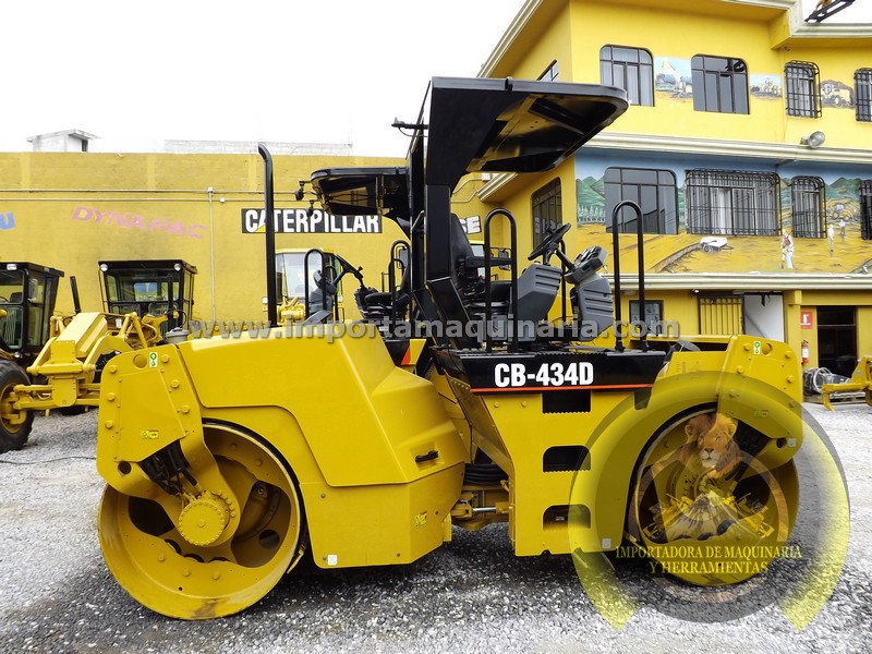 Vibrocompactador Caterpillar CB-434D Tandem con doble rodillo liso de 59