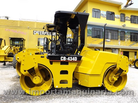 Vibrocompactador Caterpillar CB-434D con Doble Rodillo liso de 59