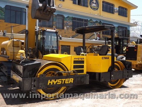 VIBROCOMPACTADOR HYSTER C766A TANDEM DOBLE RODILLO LISO DE 66
